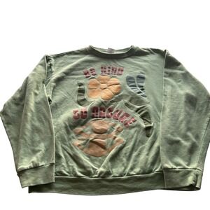 Desert Dreamer Be Kind To Nature Graphic Sweatshirt Green XL